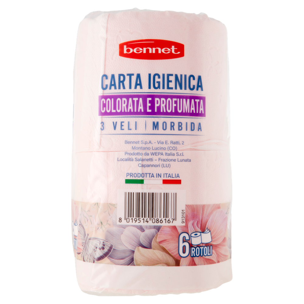 Carta Igienica 2 Veli  Profumata Rosa Bennet - Foto 2