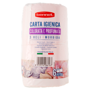 Carta Igienica 2 Veli  Profumata Rosa Bennet - Foto 2