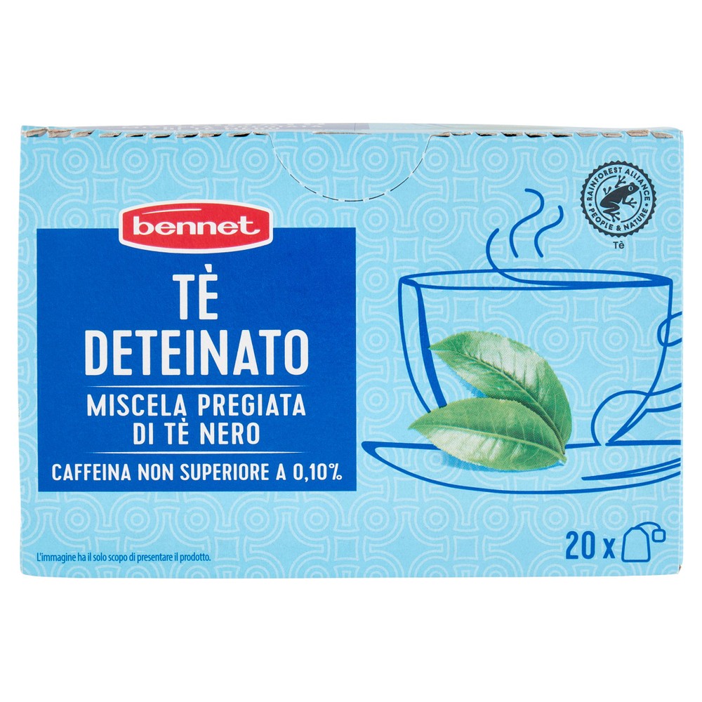 Tè Nero Deteinato 20x1,6g Bustine Bennet - Foto 1