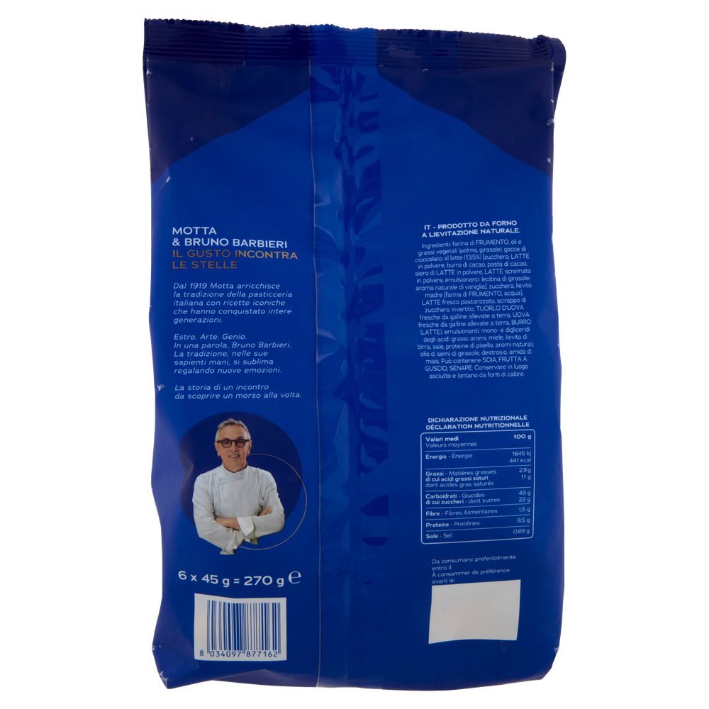 Merendine Pains Au Chocolate Con Gocce Di Cioccolato 6x25g Motta - Foto 3