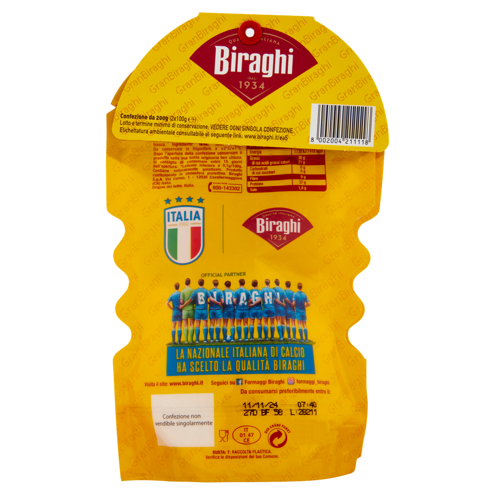 Formaggio Grattugiato Fresco Gran Biraghi Conf.2x100 Gr - Foto 3
