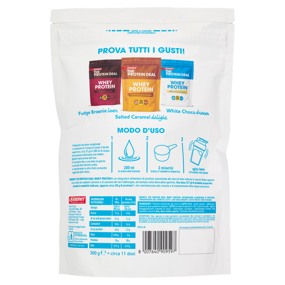 Enervit The Protein Deal Whey Protein White Choco Dream - Foto 3