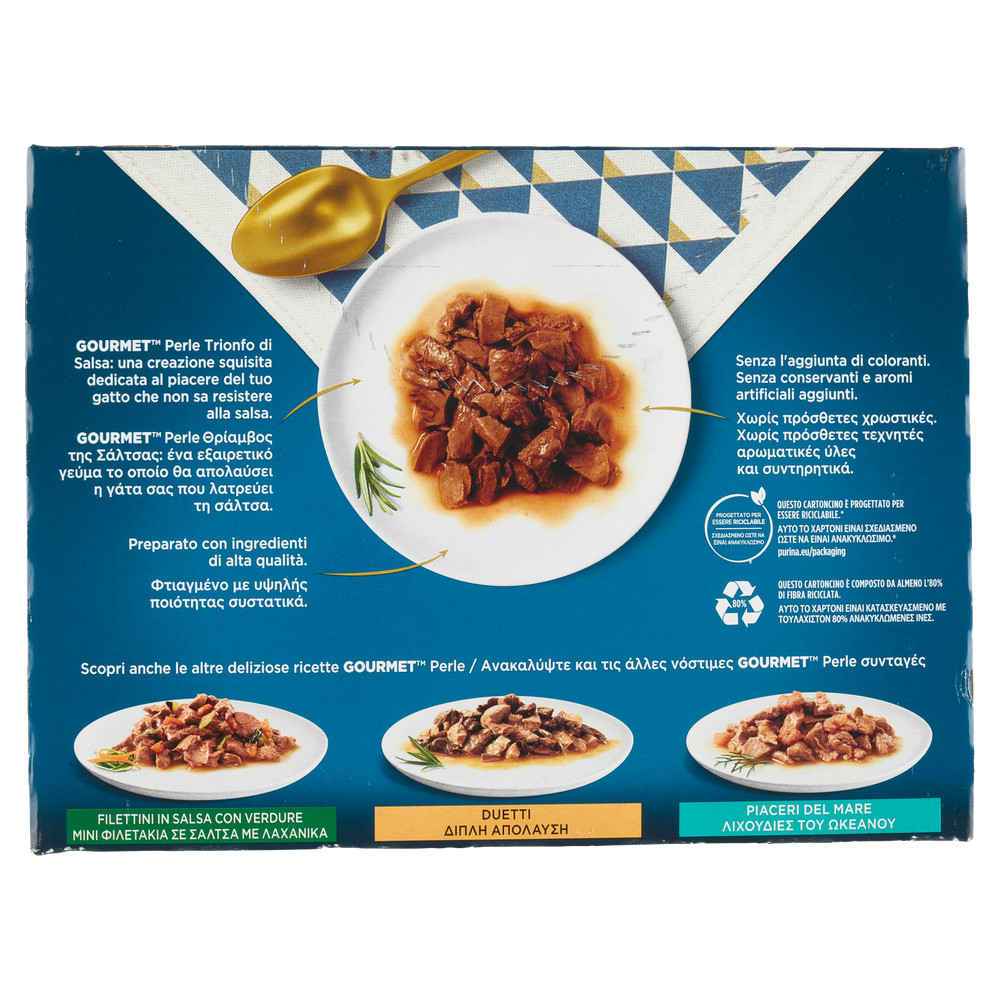 Alimento Umido Per Gatti Perle Trionfo In Salsa Gourmet - Foto 3