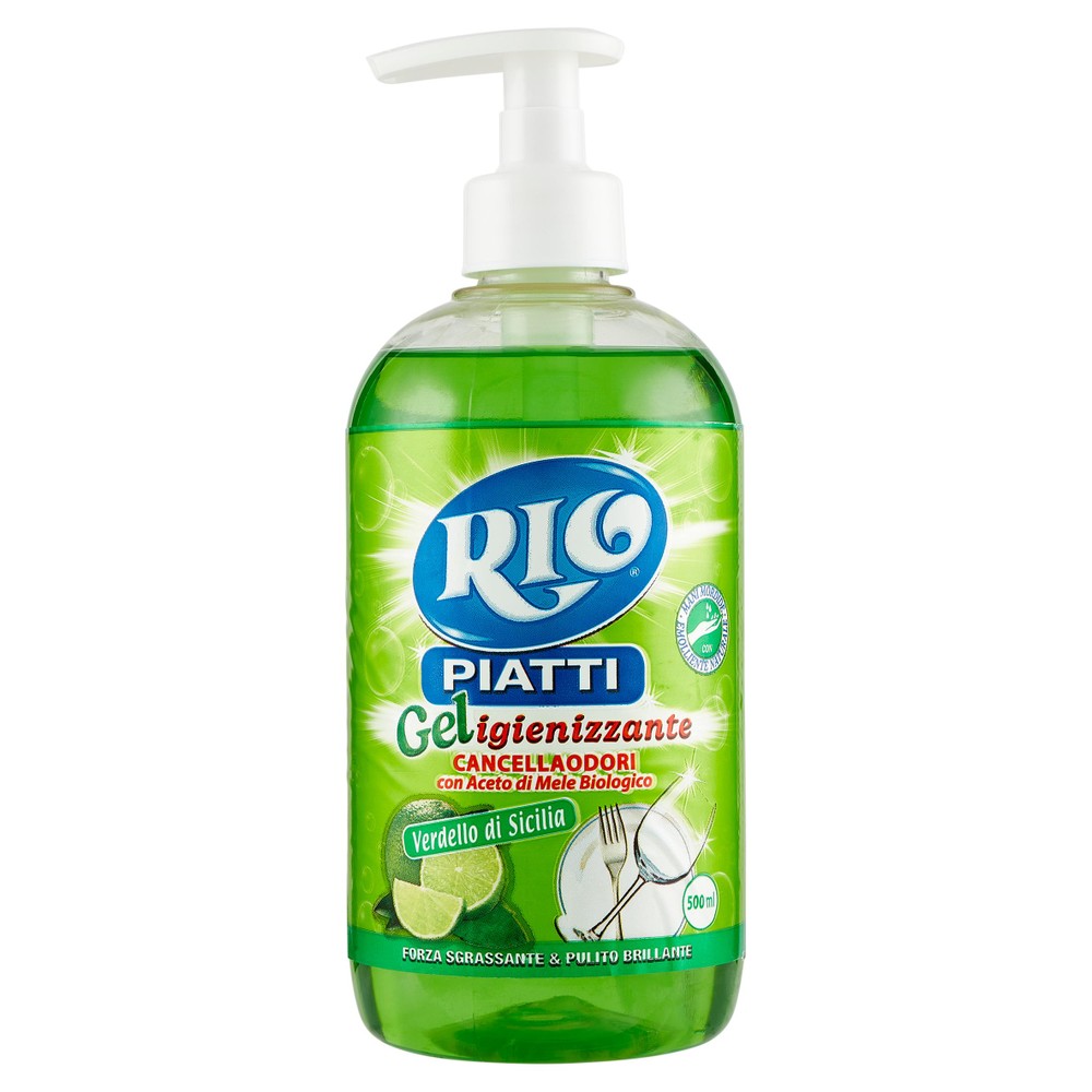 Detergente Piatti A Mano Con Pompetta Dosatore Verdello Di Sicilia Rio - Foto 1
