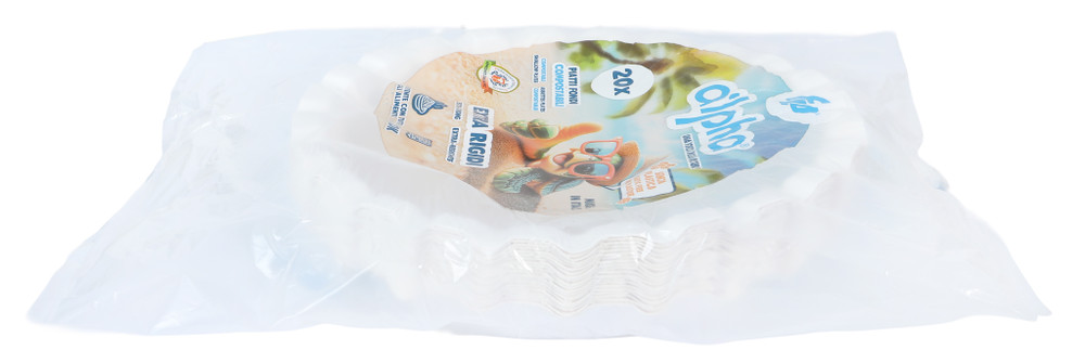 20 Piatti Fondi Alpha In Cartoncino - Foto 2