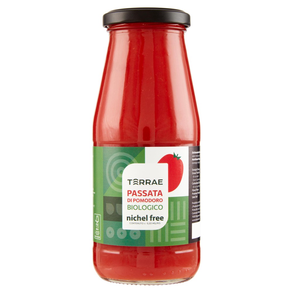 Passata Di Pomodoro Bio Nichel Free Terrae - Foto 1