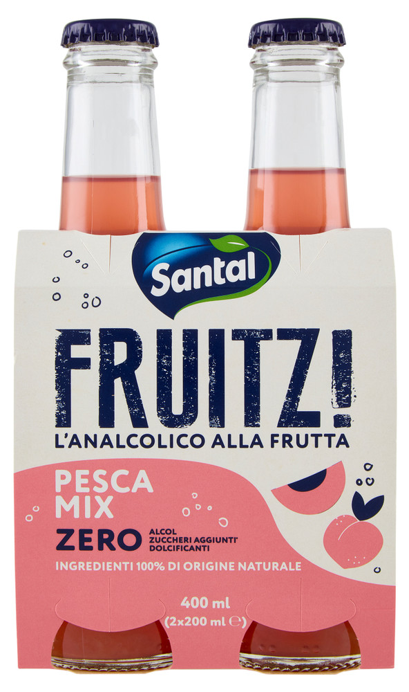 Analcolico Alla Frutta Santal Fruitz! Gusto Pesca Mix - Foto 1