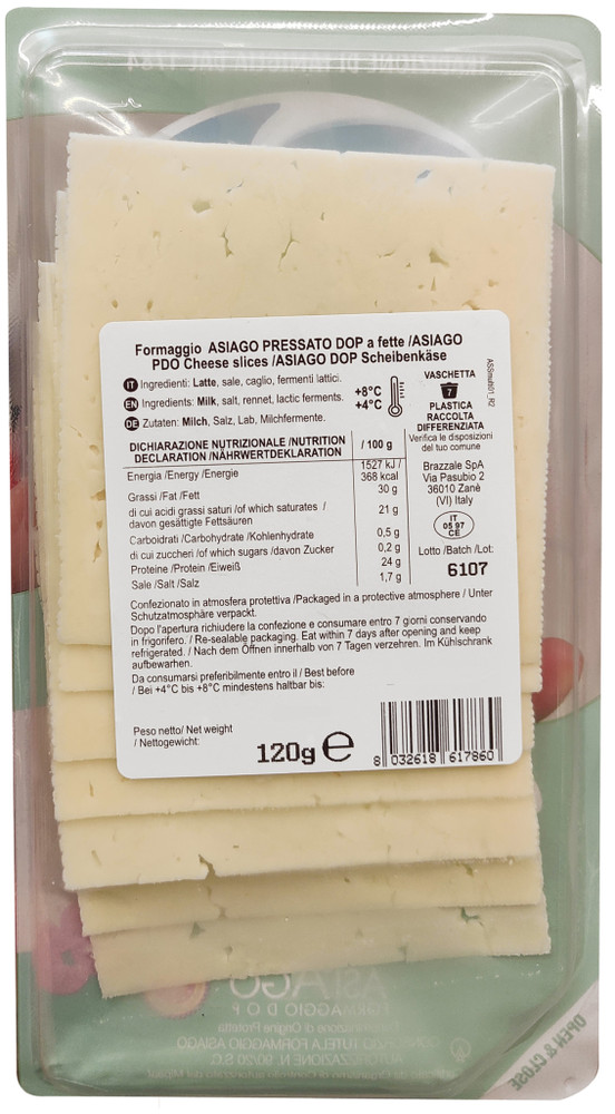 Asiago Dop Fette Brazzale - Foto 2