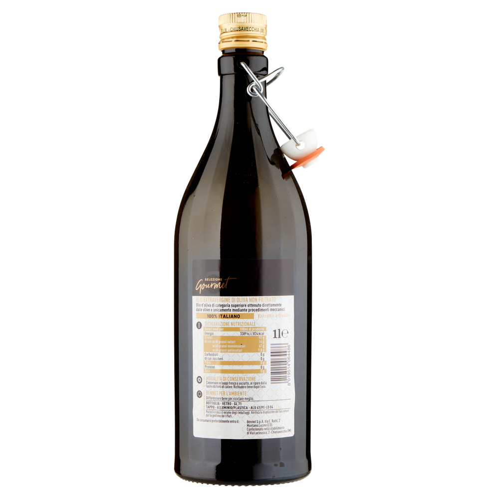 Olio Evo 100% Italiano Non Filtrato Selezione Gourmet Bennet - Foto 3