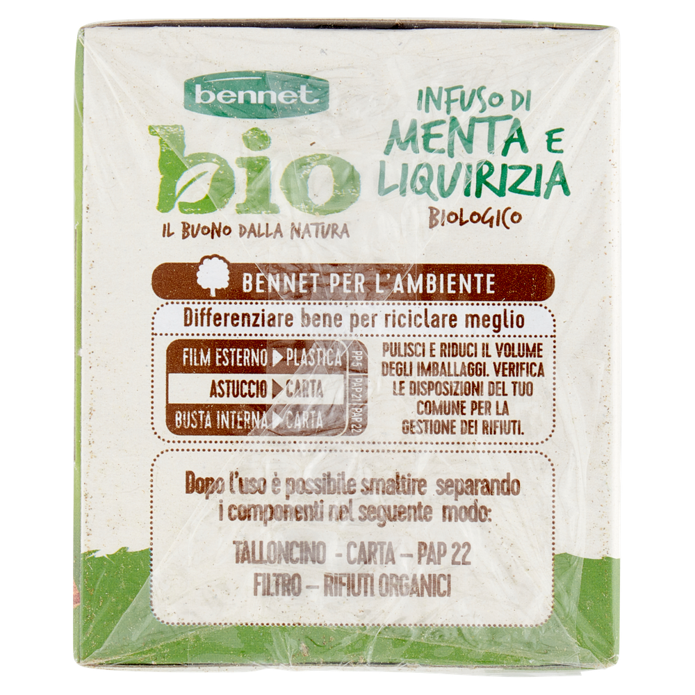 Infuso Di Menta E Liquirizia Biologico 20x2g Bennet Bio - Foto 2