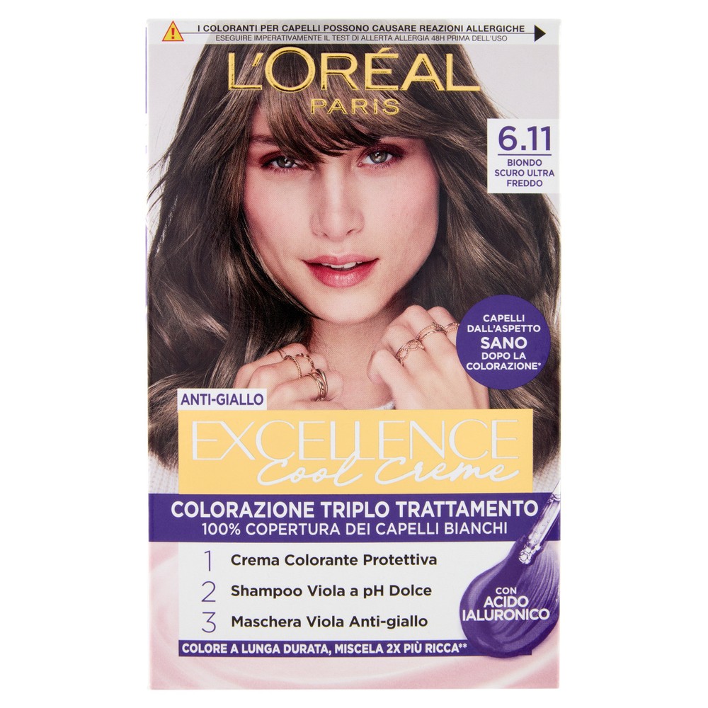 Colorazione Capelli 6.11 Biondo Scuro Excellence Cool Creme - Foto 1