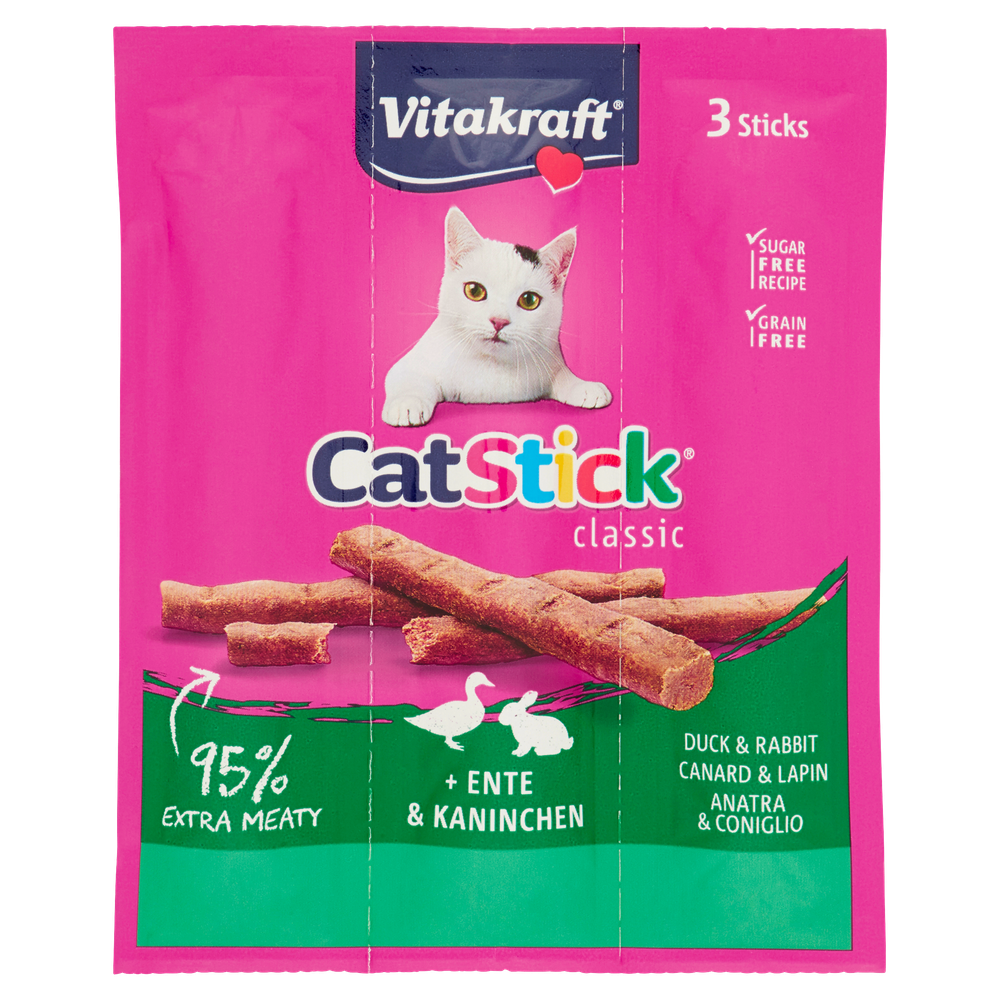 Stick Mini Anatra E Coniglio Per Gatto Vitakraft - Foto 1
