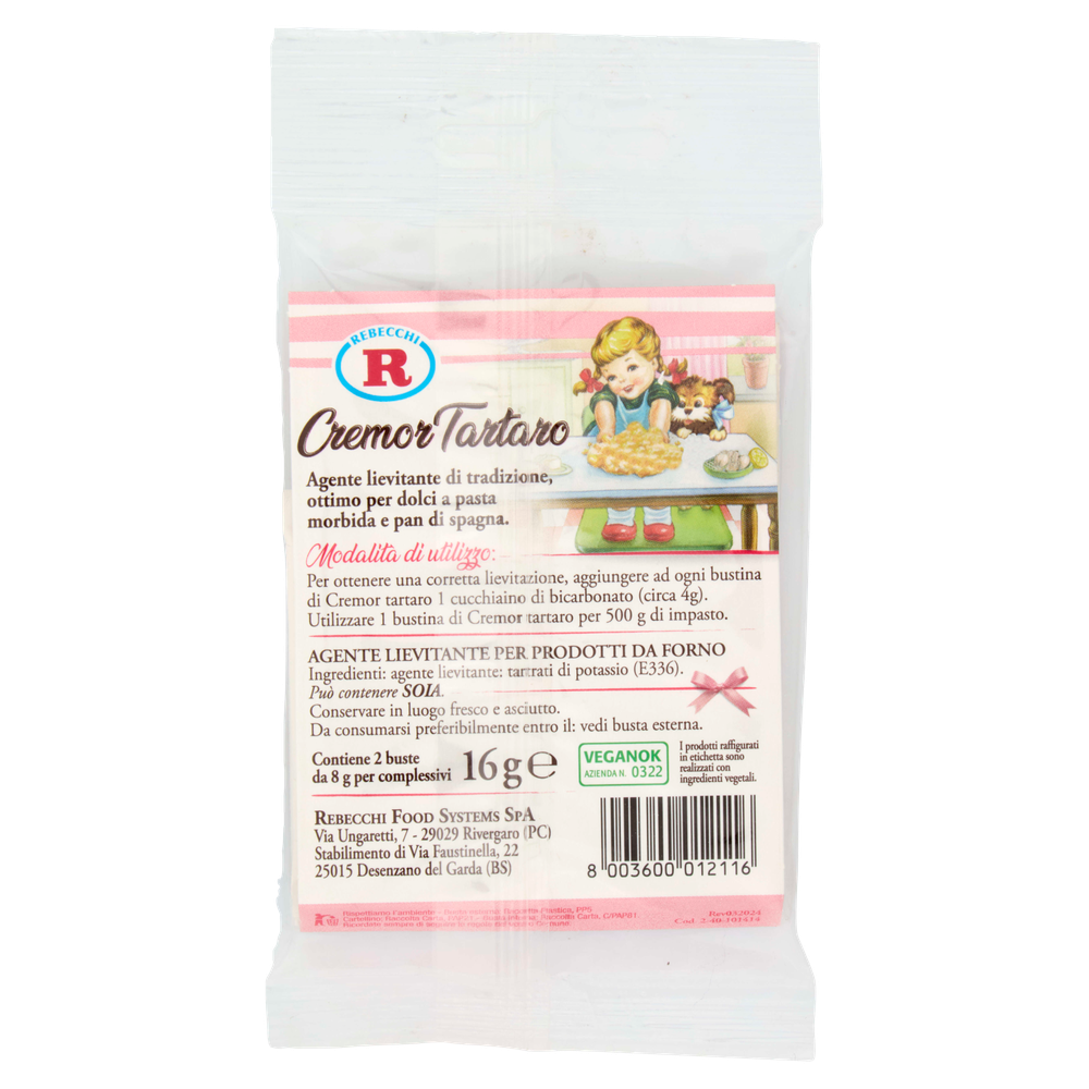 Agente Lievitante Cremor Tartaro 2x8g Senza Glutine Mariarosa - Foto 3