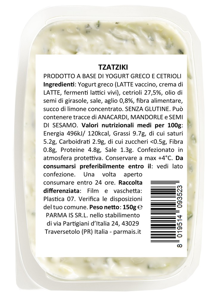 Tzatziki Salsa A Base Di Yogurt Greco Senza Conservanti Bennet - Foto 2