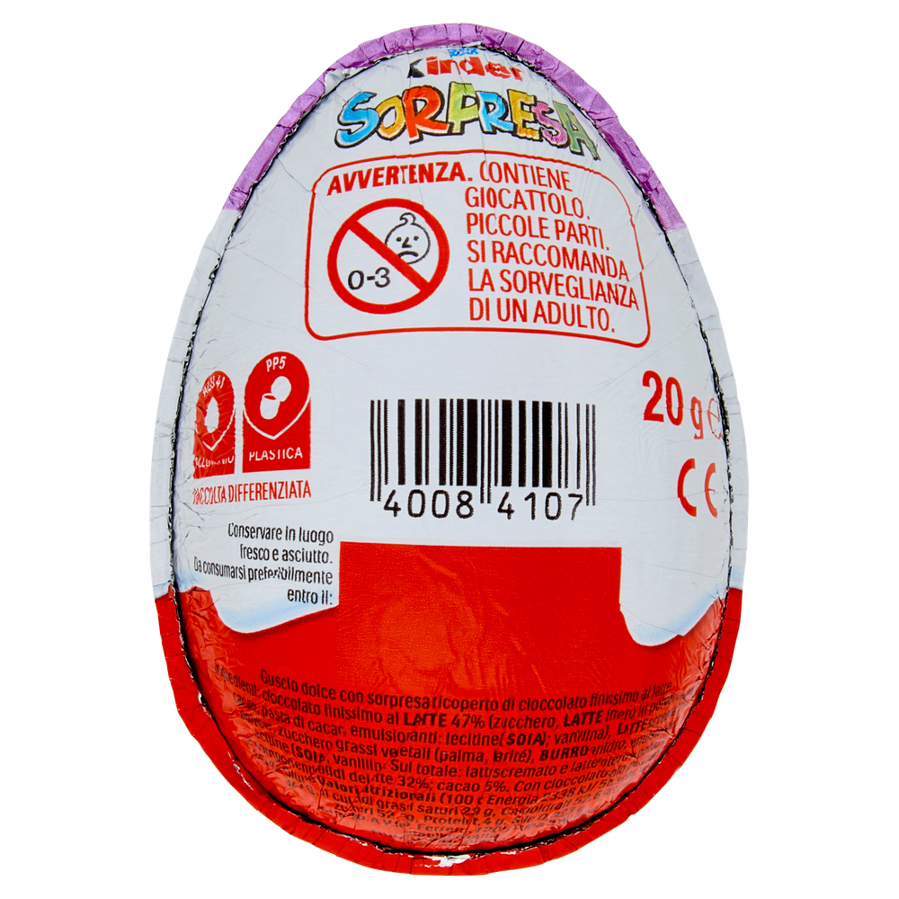 Ovetto Kinder Sorpresa Lei Al Cioccolato Al Latte Kinder - Foto 3