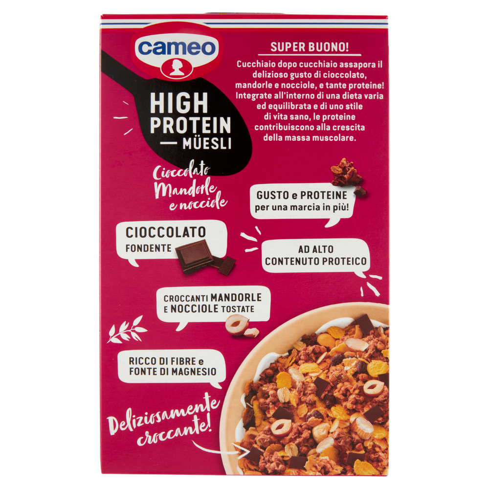Muesli High Protein Cioccolato Mandorle E Nocciole Cameo - Foto 3