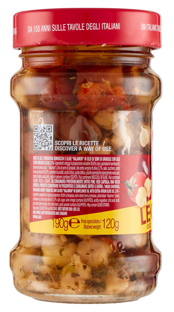 Mix Di Ceci, Olive E Pomodorini Semisecchi In Olio Legumizie Polli - Foto 2