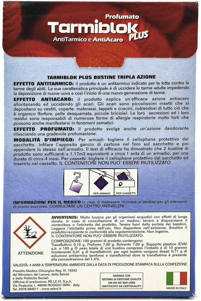 Antitarme Tarmiblok Sacchetti Conf. Da 3+1 - Foto 3