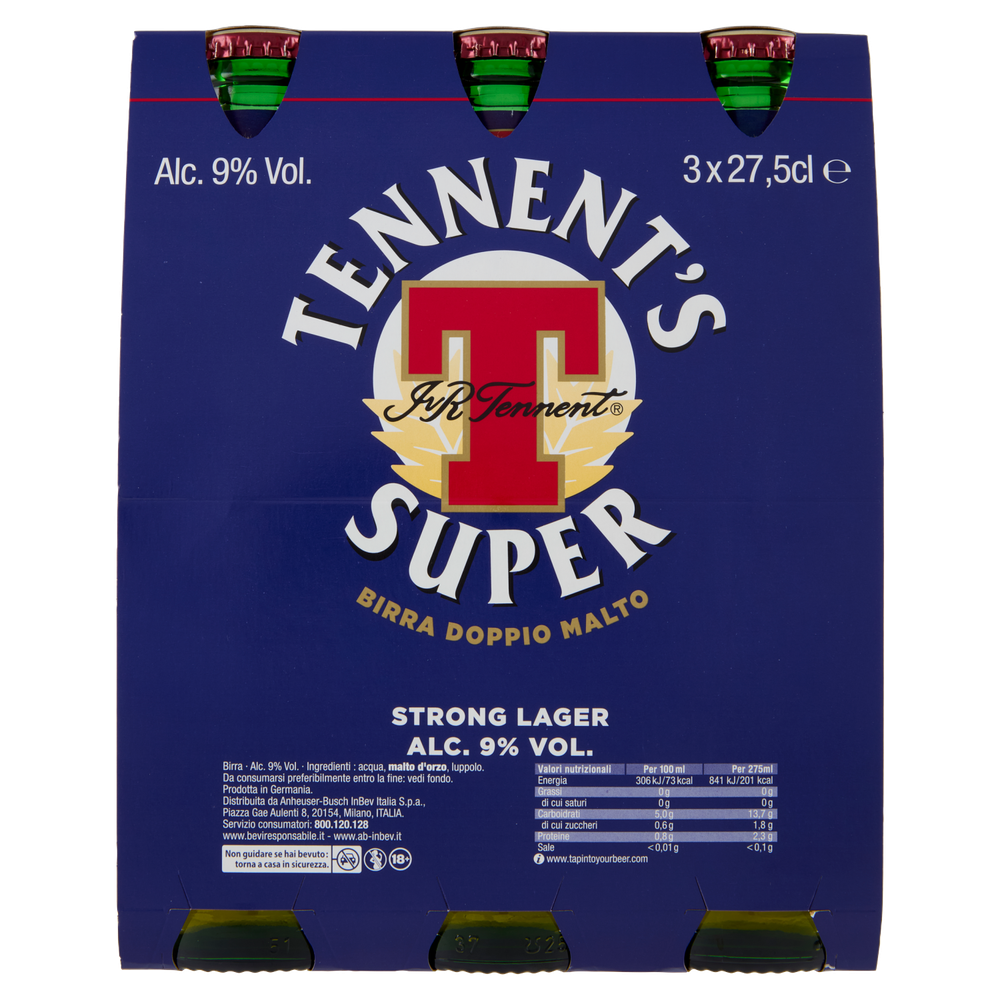 Birra Tennent's Super 3 Bottiglie Da Cl.27,5 - Foto 3