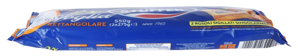 Pasta Sfoglia Rettangolare Stuffer 2x275g - Foto 2