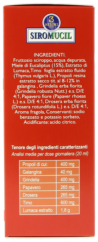 Sciroppo Di Lumacha 3 Azioni Siromucil - Foto 2