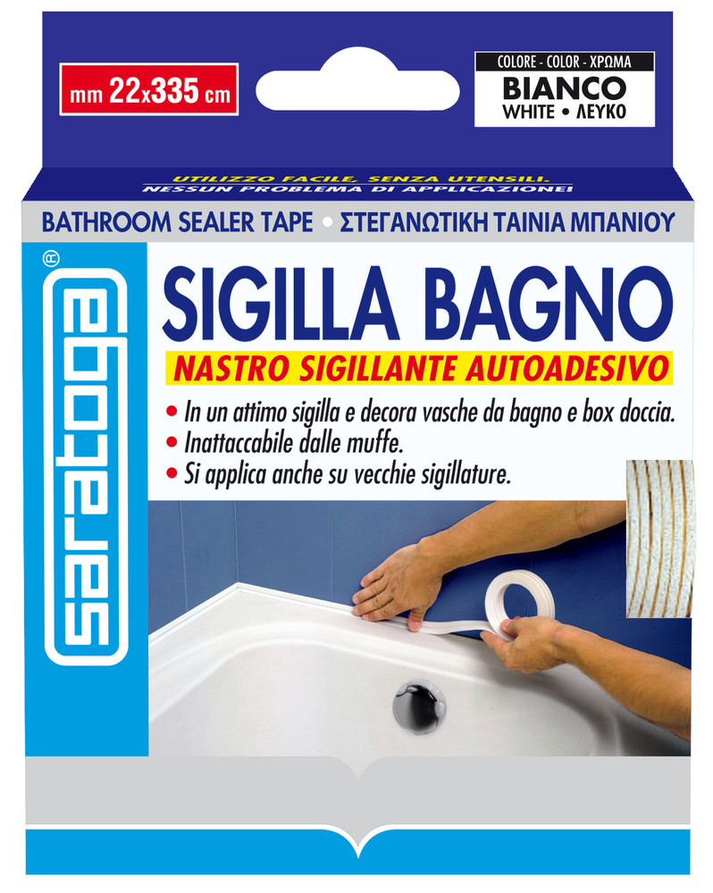 Nastro Autoadesivo Sigilla Bagno Saratoga Cm.335 X Mm.19 - Foto 1