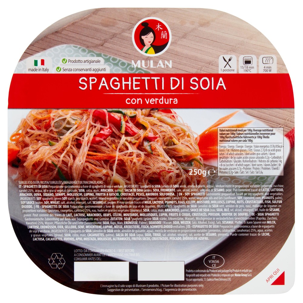 Spaghetti Di Soia Con Verdure Miste Mulan - Foto 1