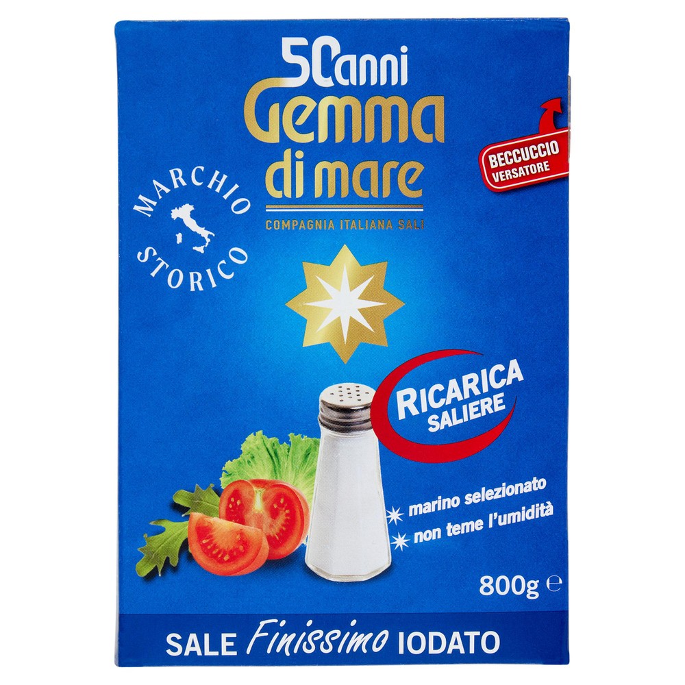 Sale Finissimo Iodato Ricarica Saliere Gemma Di Mare - Foto 1