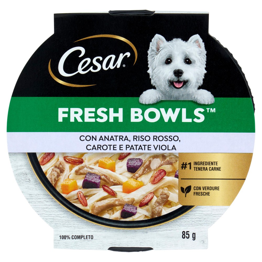 Cesar Fresh Bowl Anatra Riso 85g - Foto 1