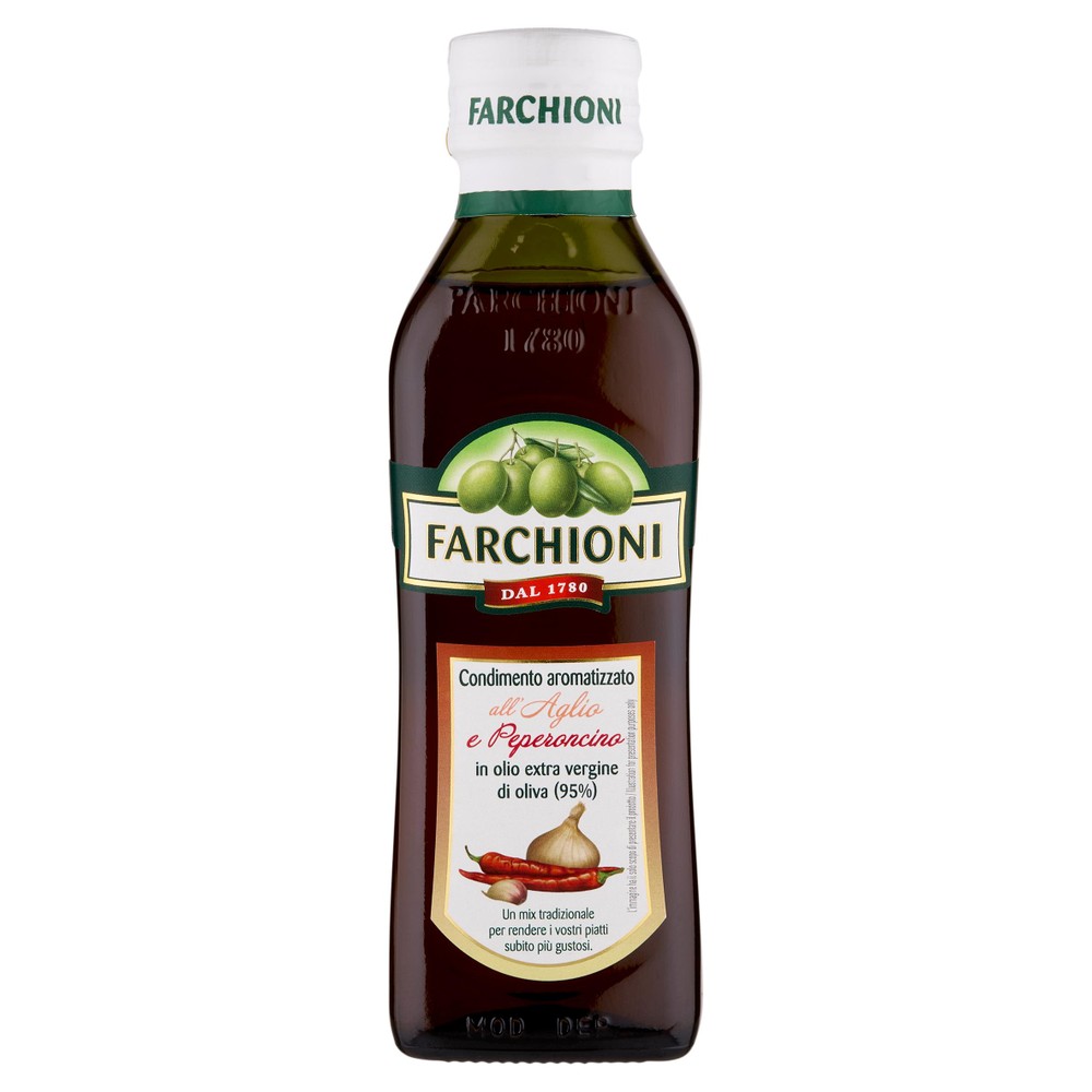 Condimento All'aglio E Peperoncino In Olio Evo Farchioni - Foto 1