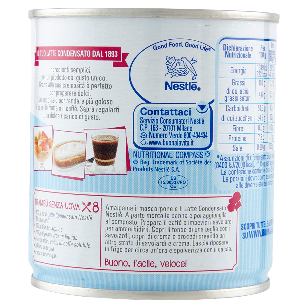 Latte Condensato Concentrato E Zuccherato In Latta Nestlé - Foto 3