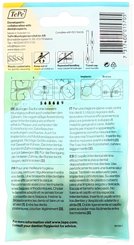Scovolini Interdentali Giallo 0,7mm Tepe - Foto 2