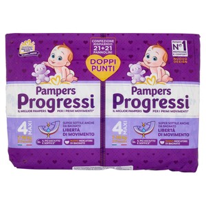 42 Pannolini Progressi Taglia 4 Maxi Pampers - Foto 1