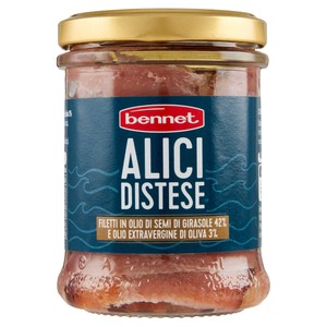 Alici Distese In Vaso In Olio Di Semi Di Girasole E D'oliva Bennet - Foto 1