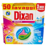 Detersivo Per Lavatrice Dixan Discs Color 2 Da 25 Cad. Detersivo Per Lavatrice Dixan Discs Color 2 Da 25 Cad.