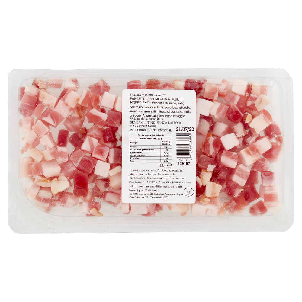 Pancetta Affumicata A Cubetti Filiera Valore Bennet - Foto 3