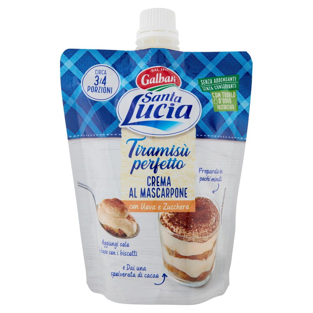 Tiramisu Perfetto Crema Al Mascarpone Santa Lucia Galbani - Foto 1