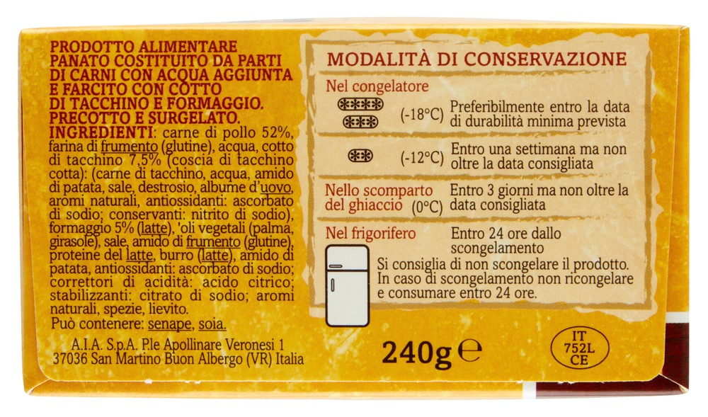 Cordon Bleu Surgelato Aia - Foto 2