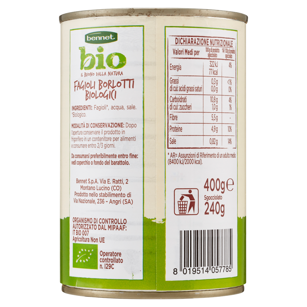 Fagioli Borlotti Bio Bennet Bio - Foto 3