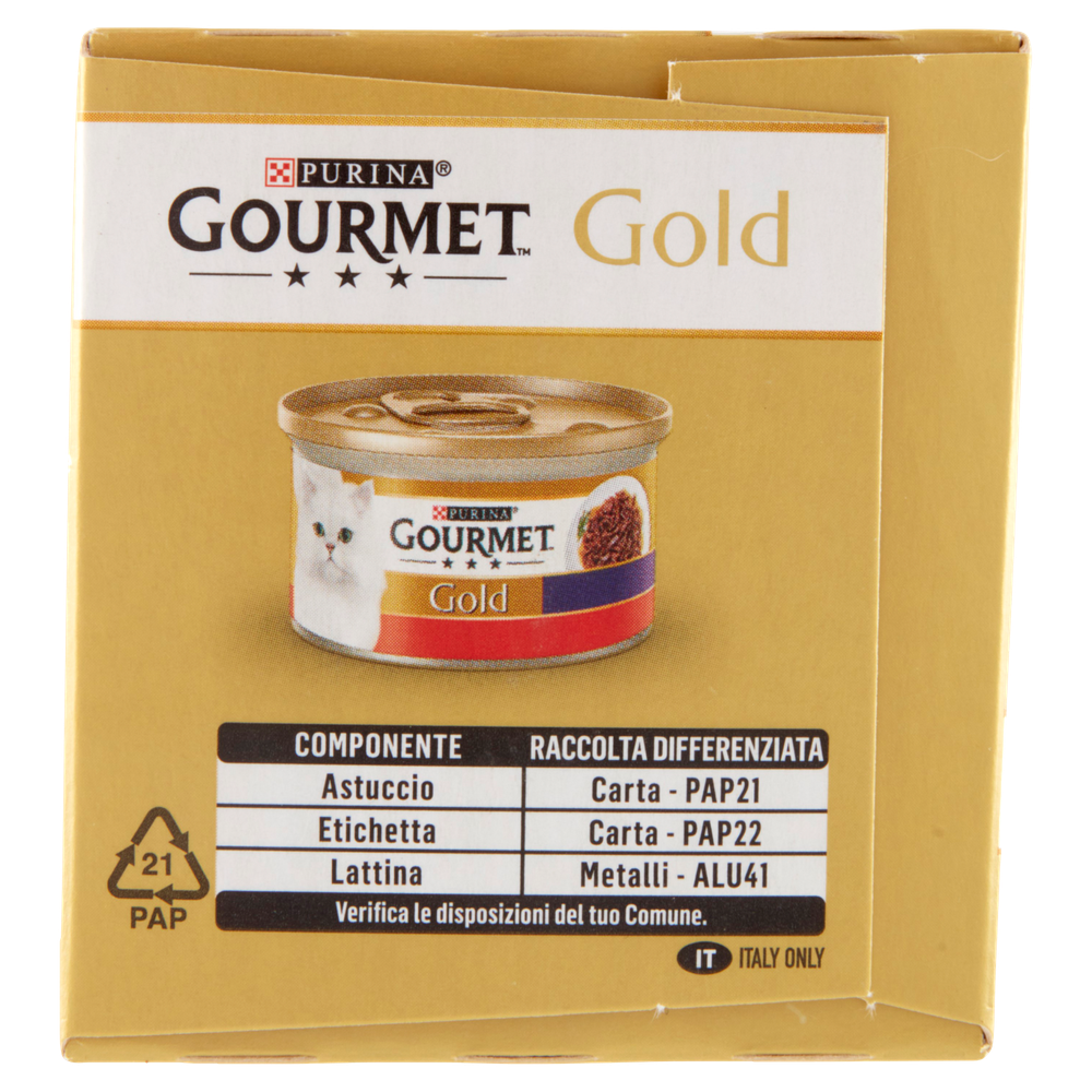 Alimento Per Gatti Gourmet Gold Straccetti Carne Conf.Da 4 - Foto 2