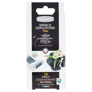 Bennet Strisce Depilatorie Viso Carbone Naturale