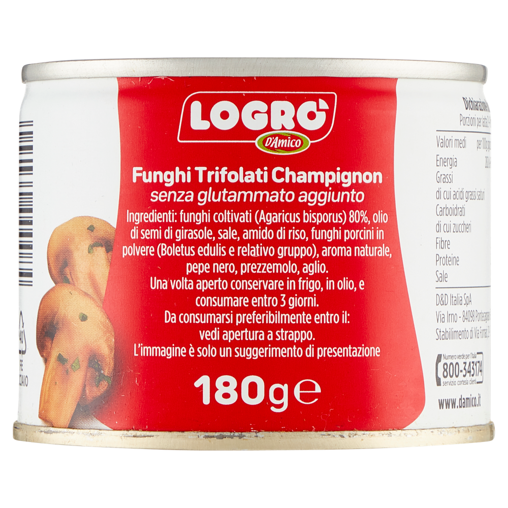 Funghi Champignon Trifolati I Trifolati Senza Glutine Logro' - Foto 3