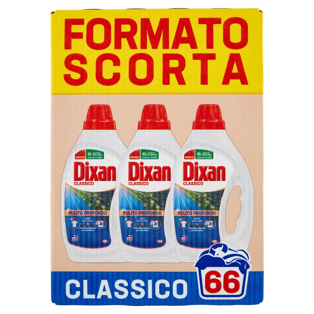 Detersivo Liquido Per Lavatrice Dixan 3 Da 22 Lavaggi - Foto 1