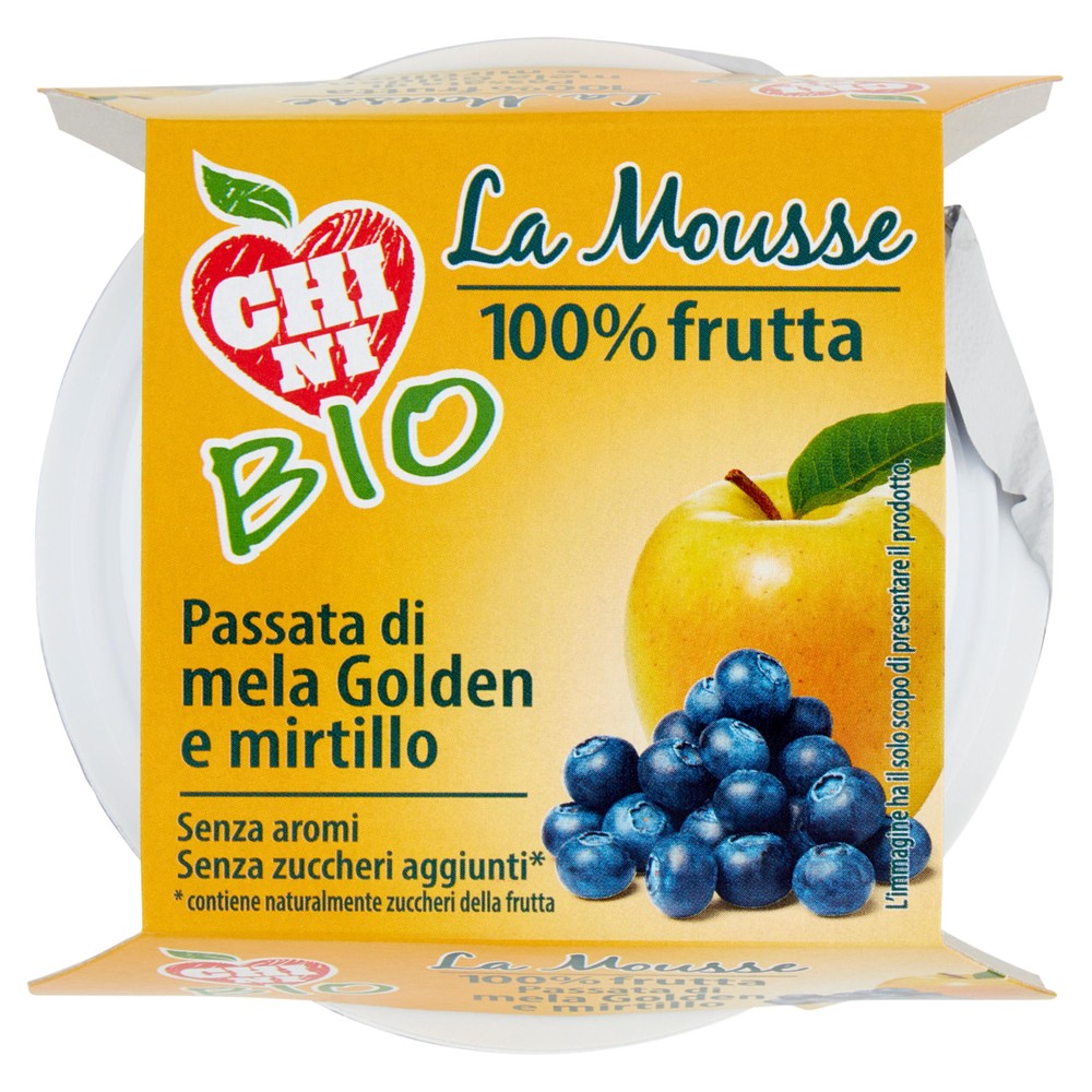 Mousse Bio Di Mele E Mirtillo - Foto 1