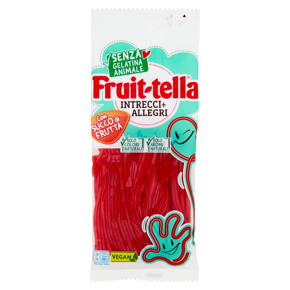 Fruittella Intrecci Allegri Caramelle Gommose Gusto Fragola - Foto 1
