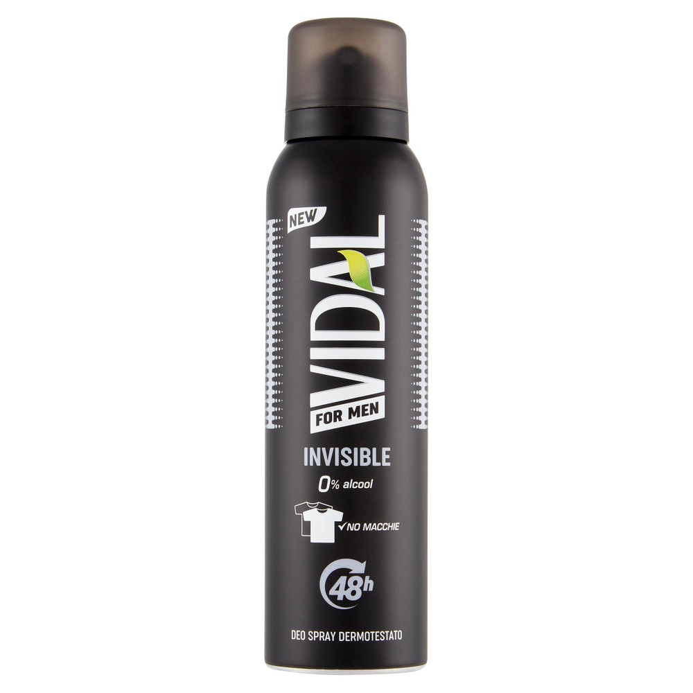 Deodorante Spray Men Invisible Vidal - Foto 1