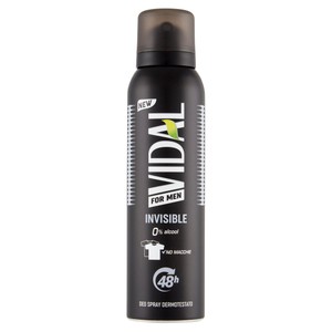 Deodorante Spray Men Invisible Vidal - Foto 1
