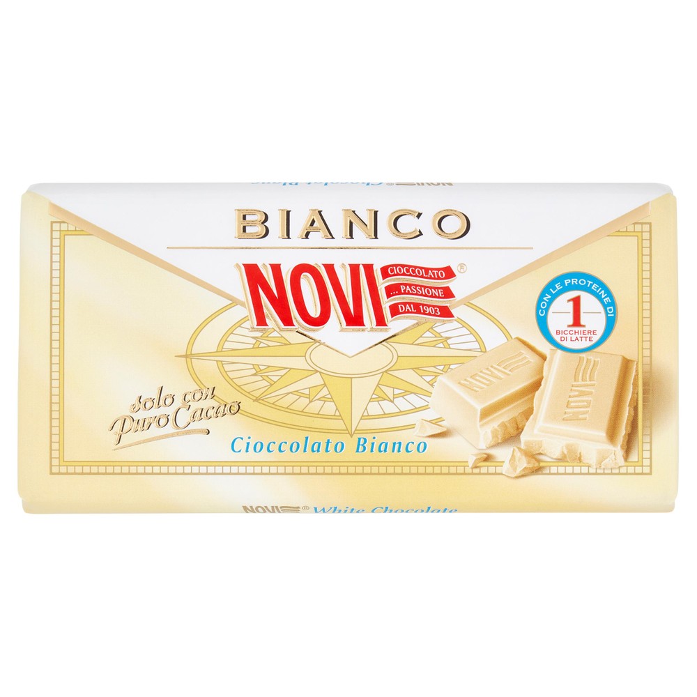 Tavoletta Di Cioccolato Bianco Senza Glutine Novi - Foto 1