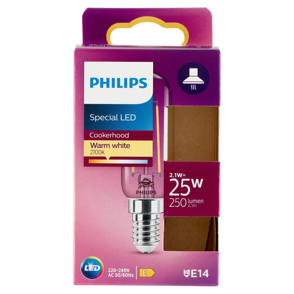 Lampadina Led Tubolare Cappa T25l 25w Attacco E14 Luce Calda Philips - Foto 1