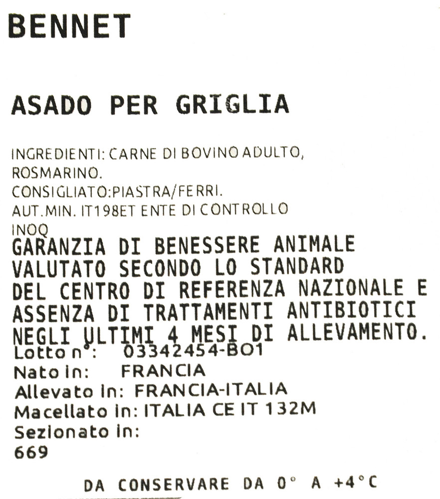 Asado Per Griglia Di Manzo Filiera Valore Bennet - Foto 3